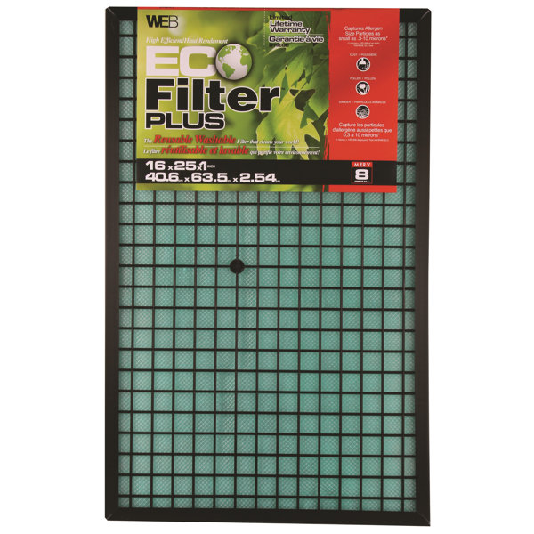 WEB Products Plus Permanent Electrostatic Air Filter & Reviews Wayfair